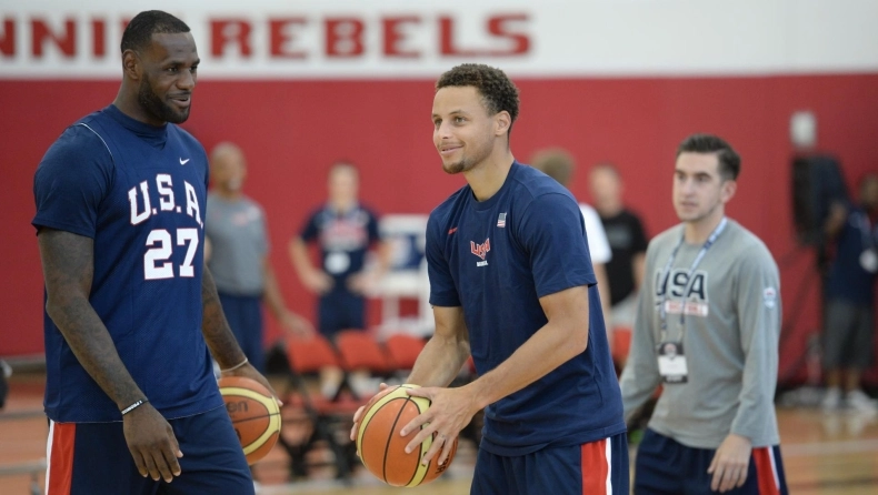 gettyimages lebron curry team usa