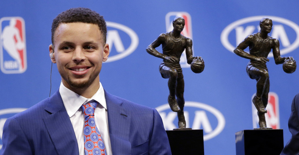 mvp curry basketball