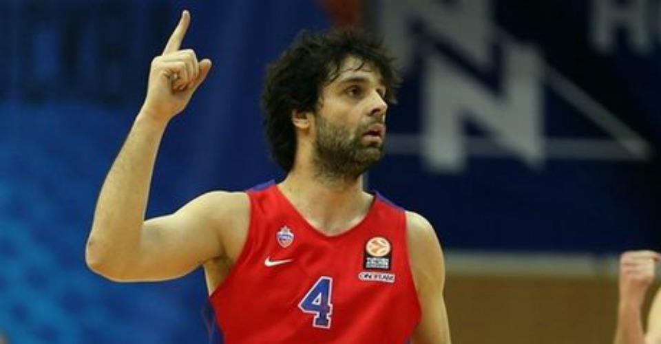 milos teodosic celebrates cska moscow eb15