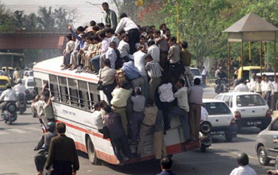 bus crowded