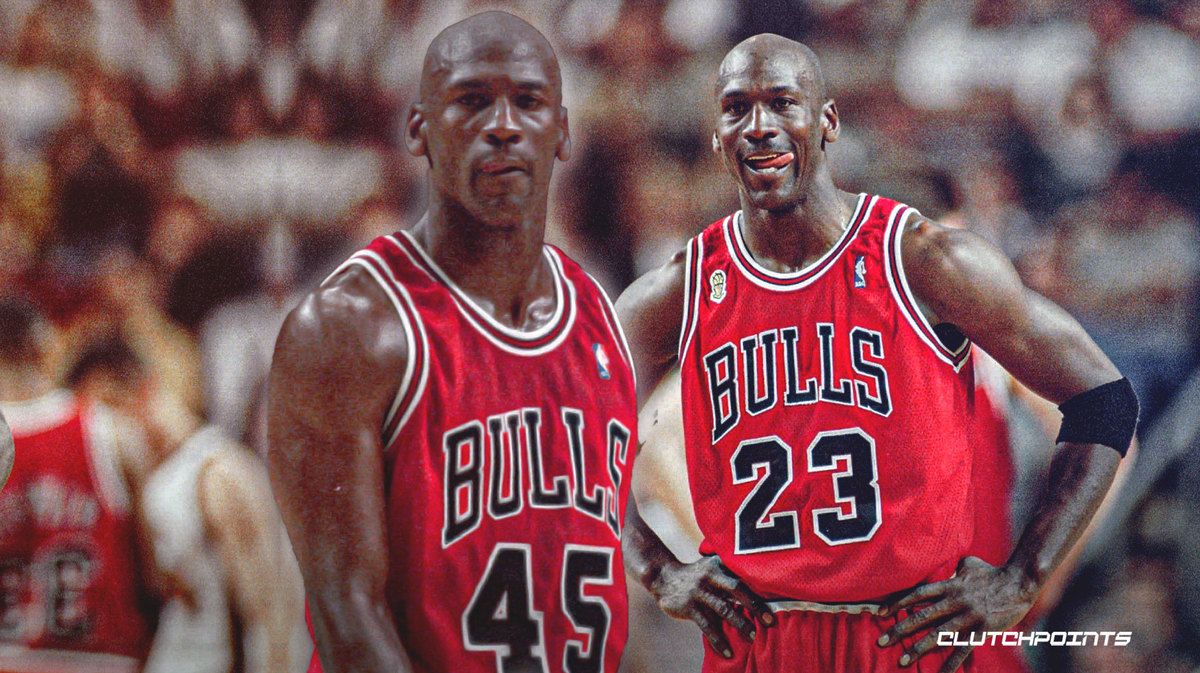 Comparing Michael Jordan s stats as No. 45 vs. No. 23 in 1994 95 season
